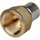 Переходник STOUT с внутренней резьбой 1 х26 для металлопластиковых труб прессовой