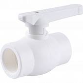 Кран шаровой Kalde d=32 для полипропиленовых труб под сварку (цвет белый)
