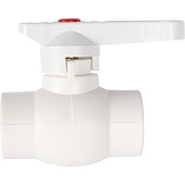 Кран шаровой Kalde d=25 для полипропиленовых труб под сварку (цвет белый)