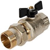 Кран шаровой BUGATTI Oregon с полусгоном (ручка-бабочка) внут-наруж резьба 1 1/4