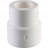 Муфта переходная внутр./наруж. Политэк 25х20 для полипропиленовых труб под сварку (цвет белый)