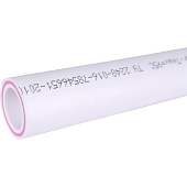 Труба полипропиленовая армированная Политэк d=25х3,5 (PN 20) (стекловолокно) (цвет белый)