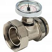 Никелированный фитинг LUXOR CR 499 (с термометром для коллектора CD, 1 )