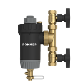 Магнитный сепаратор шлама ROMMER RFW-0081-002920 с щетками поворотный, ВР 3/4  корпус- композит