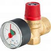 Предохранительный клапан с манометром Watts SVM 30-1/2 3 бар