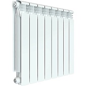 Радиатор алюминиевый RIFAR ALUM VENTIL 500 VL 8 секции нижнее левое подключение (белый RAL 9016)