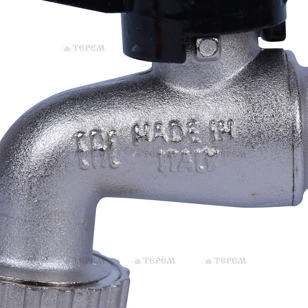 BUGATTI Alaska Alaska Кран шаровой (ручка-рычаг) водоразборный 1/2 ...