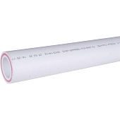 Труба полипропиленовая армированная Политэк d=50х8,3 (PN 25) (стекловолокно) (цвет белый)