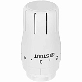 Головка термостатическая STOUT Design белая, жидкостная M30x1,5