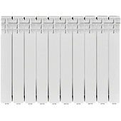 Радиатор алюминиевый ROMMER Optima 500 10 секций боковое подключение (RAL9016)