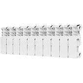 Радиатор биметаллический ROMMER Plus BM 200 10 секций боковое подключение (RAL9016)