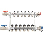 Комплект коллекторов с шаровыми кранами РЕХАУ HKV 6 контуров
