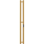 SHQ-R8R0-012008 STOUT полотенцесушитель электрический ROCK round 120*08 Золотой Хром 585 2 опоры