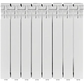 Радиатор алюминиевый ROMMER Optima 500 8 секций боковое подключение (RAL9016)