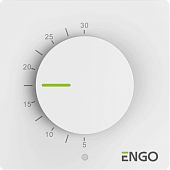 Терморегулятор ENGO Controls непрограммируемый, 230 В, белый накладной
