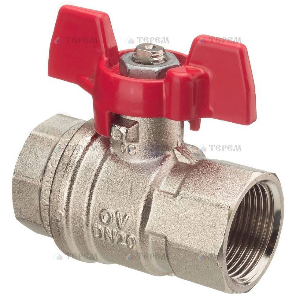 OVENTROP Кран шаровой Optibal шаровой кран, маховик из алюминия, ВР 1 ...