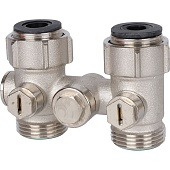 Узел нижнего подключения для однотрубных систем Meibes Тип D2/50 прямой c байпасом 3/4 BPx3/4 HP