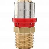 Муфта TIEMME с наружной резьбой 20x1/2 для металлопластиковых труб прессовой