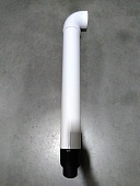 Уцененный товар (потертости): ROMMER RCA-6010-210900 Комплект дымохода СТАНДАРТ 60/100 - 900мм (Baxi(кроме ECO Nova/Classic), Viessmann, Mizudo, Haier)хомут в комплекте+втулка D60 L-50