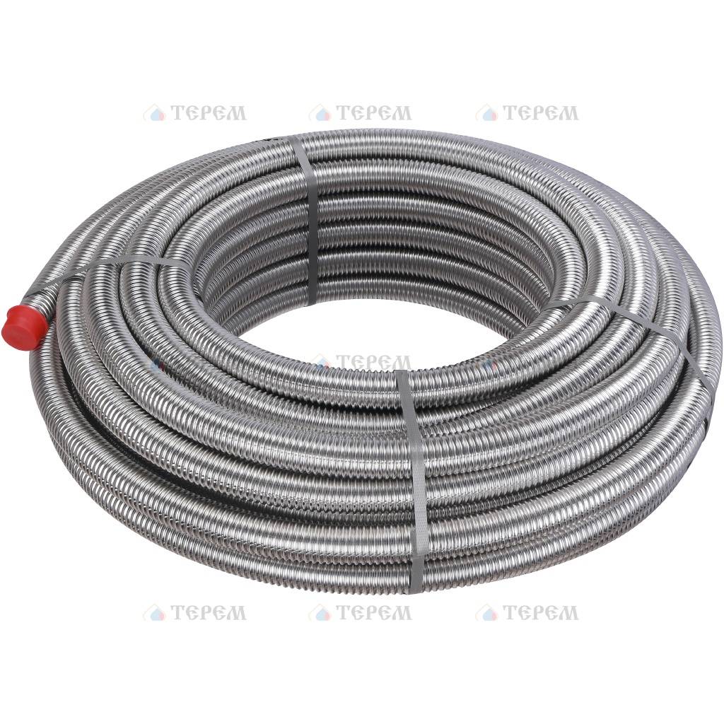 сильфонная 1/2 г/г 2. труба гофрированная нержавеющая для газа hydrosta. сильфонная подводка 1 дюйм. труба гофрированная, нержавеющая flexsy-20 мм. 1/2 3м.