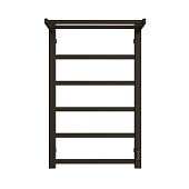 Полотенцесушитель STOUT электрический JAZZ quadro 80*50 Черный матовый с полкой