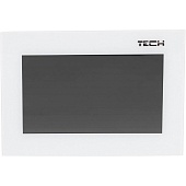 Комнатный двухпозиционный  регулятор цветной (стекло 2мм) белый TECH ST-283