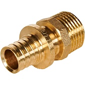 Переходник с наружной резьбой ROMMER 16xG 1/2 для труб из сшитого полиэтилена аксиальный