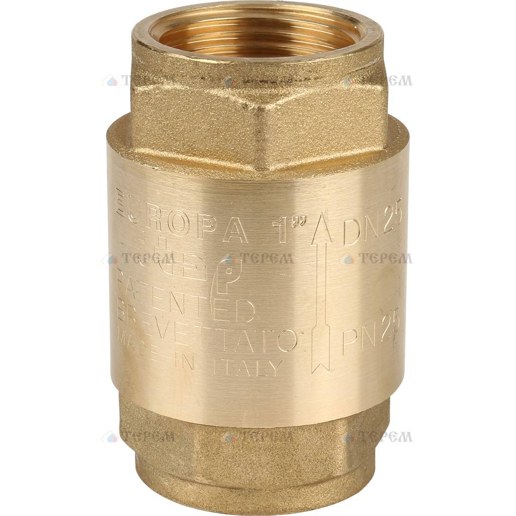 Itap EUROPA 100 1'' Клапан обратный пружинный муфтовый с металлическим ...