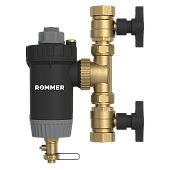 Магнитный сепаратор шлама ROMMER RFW-0081-002932 с щетками поворотный, ВР 1 1/4  корпус- композит