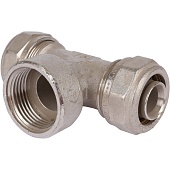 Тройник TIEMME с внутренней резьбой (26х3.0х1) для металлопластиковых труб винтовой