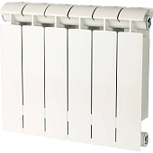 Радиатор биметаллический Global STYLE EXTRA 350 6 секций боковое подключение (белый RAL 9010)