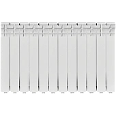 Радиатор алюминиевый ROMMER Optima 500 12 секций боковое подключение (RAL9016)
