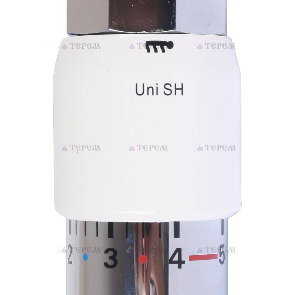 OVENTROP Головка термостатическая Uni SH белая/хромированная – купить в ...