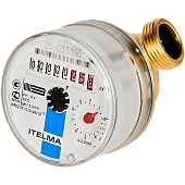 Счетчик холодной воды ITELMA (Ду=15мм, L=80мм, Qном=1,5 м3/ч)