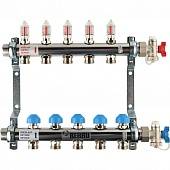 Распределительный коллектор РЕХАУ RAUTHERM S HKV-D на 5 контуров (нерж .сталь)