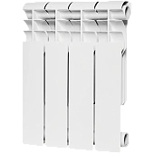 Радиатор биметаллический ROMMER Profi BM 350 4 секции боковое подключение (BI350-80-80-130) (RAL9016)