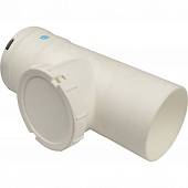 *SCA-8080-010210 STOUT Элемент дымохода конденсац. визуальн инспекция T образн DN80 п/м PP-FE