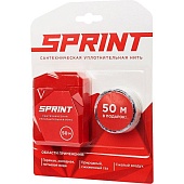 СантехМастерГель Уплотнительные нити Сантехническая уплотнительная нить «SPRINT», 50 м, бокс,блистер