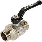 Кран шаровой BUGATTI Oregon (ручка-рычаг алюминий) нар-нар резьба 3/4