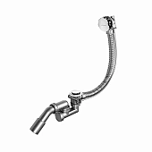 Слив-перелив для ванны BETTOSERB полуавтомат с поворотной ABS накладкой, 1 1/4