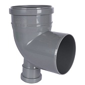 Политэк  Отвод 110х90 с выходом 50 фронтальный (тыл)