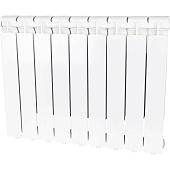 Радиатор алюминиевый STOUT Bravo 500 9 секций боковое подключение RAL9010