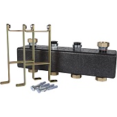 Настенный коллектор Meibes на 3 отоп. контура (с комплектом кронштейнов) M66301.21RU