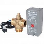 Компактный 3-Ходовой зональный клапан, сервопривод STOUT 230V, с кабелем 1м., НР 1