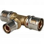 Тройник переходной STOUT 26х20х26 для металлопластиковых труб прессовой