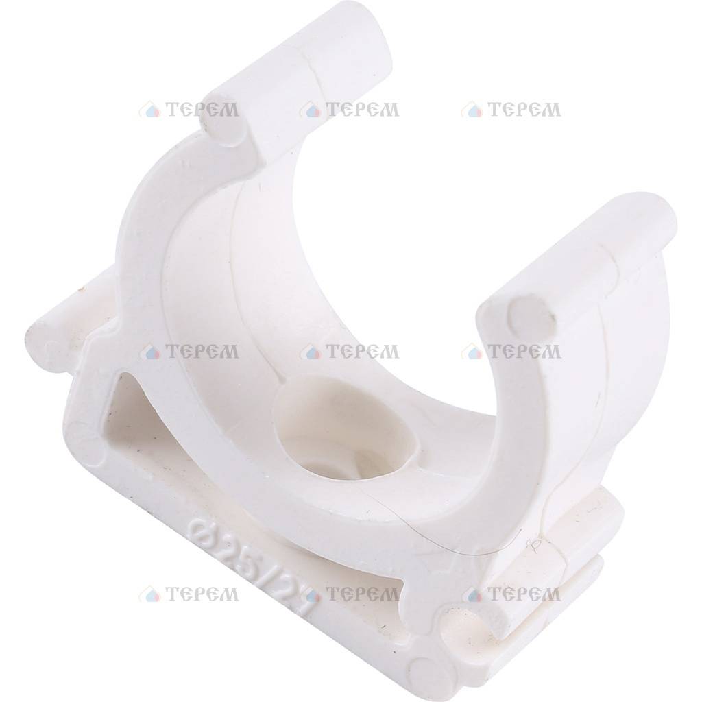 Kalde d=25 Крепление для полипропиленовых труб под сварку (цвет белый ...
