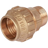 Муфта TIEMME с наружной резьбой 25х3/4 для труб ПНД винтовой