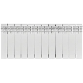 Радиатор алюминиевый ROMMER Profi 350 12 секций (AL350-80-80-080) боковое подключение (RAL9016)