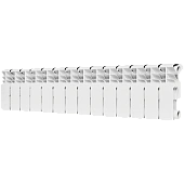 Радиатор биметаллический ROMMER Plus BM 200 14 секций боковое подключение (RAL9016)