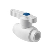 Шаровой кран Pro Aqua d= 63 PP-R полнопроходной Ultra Белый
